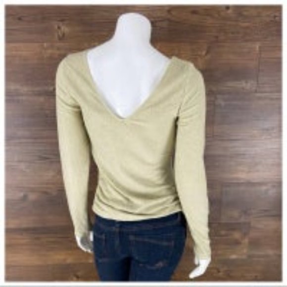 Anthropologie Saturday Sunday Rhea Boat-Neck Soft Plush Ruched Top Size M - Picture 3 of 15
